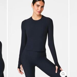 SPANX Black On Form Long Sleeve Top Large